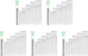 125 Large Eye Stitching Needles - 5 Sizes Big Eye Hand Sewing Needles in Clear Storage Tube for Stitching, and Crafting