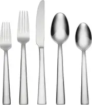 Oneida Madison Avenue 45 Piece Casual Flatware Set, 18/0 Stainless, Service for