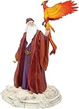 Enesco 6005063 Wizard World of Harry Potter Dumbledore with Fawkes Figurine, 10 Inch, Multicolor