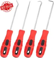 4-Piece Heavy Duty Pick and Hook Set, Car Auto Oil Seal/O-Ring Seal Gasket Pick