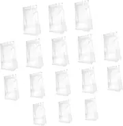 Happyyami 30Pcs Resealable Cat Food Bags Self Sealing Transparent Storage Bags for Pet Snacks Design Easy to Use Keeps Food Fresh