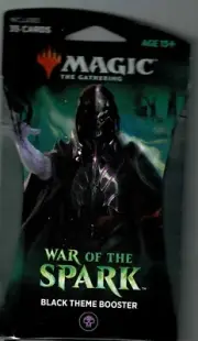MAGIC THE GATHERING WAR OF THE SPARKS BLACK THEME DECK 35 CARD BOOSTER PACK