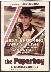 Modern FILM POSTER Postcard/Flyer: THE PAPERBOY (Zac Efron). Free UK Postage