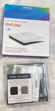 NEW SEALED USB 3.0 Pop-Up Mobile External DVD RW CD Writer Driver Burner Reader
