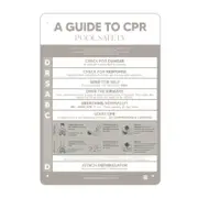 Designer Pool CPR Safety Sign Fawn