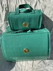 Joy Mangano 2-Piece Rollup Toiletry Travel Bags Luggage