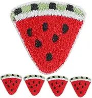 OSALADI 5pcs Watermelon Embroidered DIY Patches for Clothing Appliques for Bags and Crafts Vivid Color Easy to Sew for Personalization and Decoration