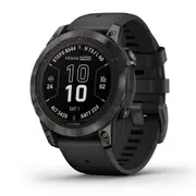 Garmin fenix 7 Pro Sapphire Solar- Carbon Gray DLC Titanium - Black band