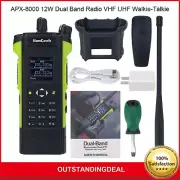 HAMGEEK APX-8000 Dual Band Radio VHF UHF Handheld Transceiver Walkie-Talkie