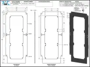 Fractal Torrent Radiator Adapter Mounting Plate, (2) 180mm Fan Pattern X 360 Rad