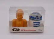 Disney Star Wars R2D2 & C3PO Salt & Pepper Shakers New In Box FREE SHIPPING RARE