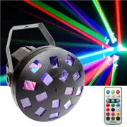 CR-Lite 9W LED Mushroom Flower Effect DJ Party Disco Light Stage Lighting USB C Port IR Remote Control