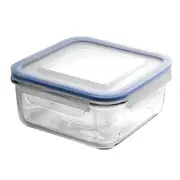 Tempered Glass Square Food Container - 1200mL