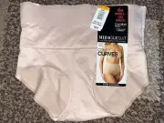 NWT Miraclesuit Comfy Curves Waistline Brief Shapewear 2514 Nude Sm $42