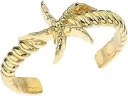[Claddagh Gold] Fine Starfish Rope Toe Ring in Solid 10k Yellow Gold