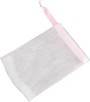 FOMIYES 5 Pack Exfoliating Soap Saver Pouch Foaming Net for Handmade Soap Hanging Buckle Latex Random Color