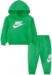 [Nike] Tracksuit consisting of sweatshirt and trousers - Hoodie - Sweatshirt with kangaroo pockets - Sweatshirt with embroidered logo - Trousers with adjustable waist with drawstring, trousers with