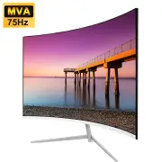 for Black Myth:WuKong FYHXele 24/27 Inch Curved 75Hz Monitor Gaming MVA FHD 1080P Computer Display 2800R HDMI/VGA DCR Ey
