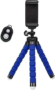 Octopus Phone Tripod Holder - Compact Size, Durable ABS Sponge Hose, Flexible Bracket, Adjustable Angles, Lightweight Design | Portable Phone Stand for Camera Selfies Vlogging Outdoor Use