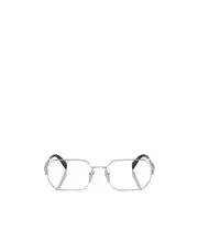 Prada Eyewear Rectangular Frame Glasses 56 White