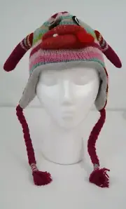DeLux Knitwits Warm Wool Knit Lined Pilot Hat Animal Mabel Monster Child Girl