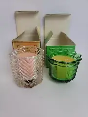Avon Summer Lights & Ultra Shimmer Tasha Candles 1980s Indoor/Outdoor