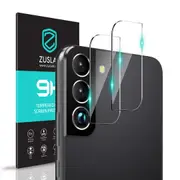 [2 Pack] ZUSLAB Galaxy S22 / S22+ / S22 Plus Camera Lens Screen Protector Tempered Glass-Anti-Scratch 9H Hardness HD Clear for Samsung