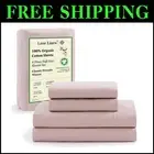 Soft Percale Full Size Cotton Sheet Set – Machine Washable, Fade Resistant