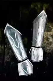 Pair of steel bracers historical larp armor for medieval knight larp Cosplay