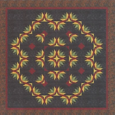 Jupiter's Path paper pieced quilt pattern for QW