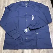 Cherokee Workwear Professionals Men's Snap Front Jacket WW360 Navy
