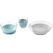Glass Meal Set with Suction Pads - Jungle