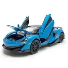 1:32 McLaren 600LT Model Car Diecast Toy Cars Light Sound Kids Toys Gifts Blue