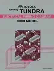 2003 Toyota Tundra Wiring Diagrams Schematics Layout Factory OEM