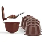 6PCS Refillable Reusable Coffee Filter Capsule Pods For Nespresso Maker Machine