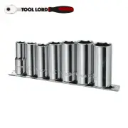 Sidchrome 7 Piece AF 3/8” Drive 6 Point HeavyWrenching Deep Socket Set SCMT13430