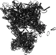 450PCS Mini Small Rubber Bands, Soft Rubber Horse Rubber Bands Tiny Black Hair Elastics Hair Rubber Bands Elastic Hair Ties for Horse