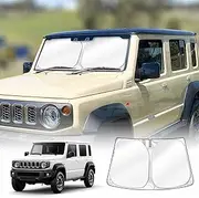 X-Car Windscreen Sun Shade for Suzuki Jimny XL 5-Door 2023-2025 Blocks UV Rays Foldable Custom Wind Screen Sun Visor Protector