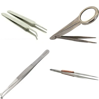 Jewelry Beading Tweezers Repair Craft Hobby Tool Kit