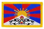 TIBET TIBETAN FLAG PATCHES COUNTRY PATCH BADGE IRON ON NEW EMBROIDERED
