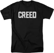 Men's Creed Poster T-Shirt Retro trendy material Medium