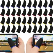 Jiuguva 120 Pcs Finger Sleeve for Gaming Anti Sweat Game Controller Colorful