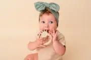 Baby Wooden Teether ,teething silicone teether, Baby Gift
