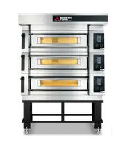 Moretti Forni serieS Triple Deck Oven on Stand - 20 x 35cm Pizza - COMP S125E/3/S - COMP S125E/3/S-EQ