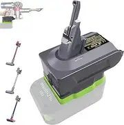 [URUN] 【Upgraded】 2-in-1 V7/8 Adapter for Ryobi 18V Lithium Battery Convert to for Dyson V7/8 Handheld Vacuum Cleaner Battery Compatible with V7/8 Animal V7/8 Absolute V7/8 Motorhead Pro V7/8
