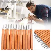 12Pcs/Set Wood Carving Chisel Wood Working Tools Chisel Knife Hand Tool