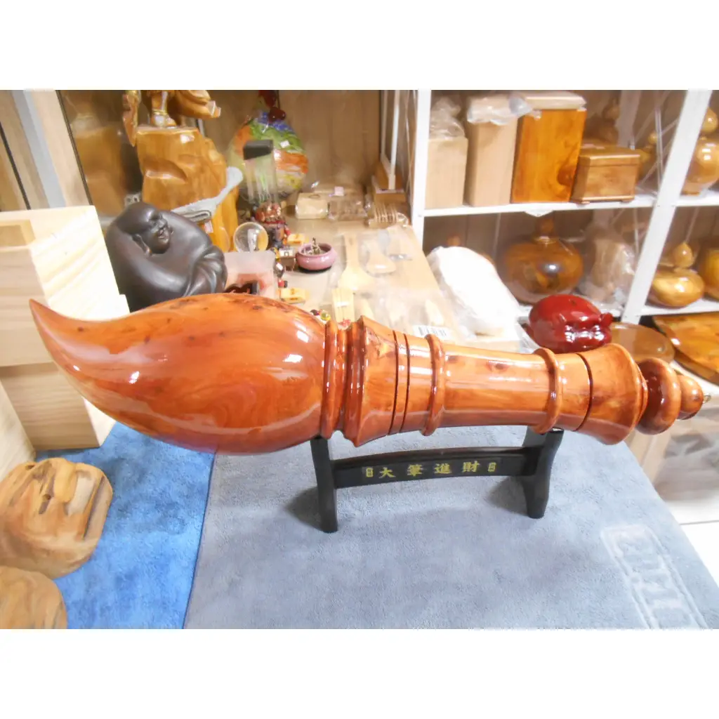 書道具　野崎松寿造　唐木紫檀製　 龍雕　筆掛　筆吊　V　R7943B 書道具 野崎松寿造 唐木紫檀製 龍雕 筆掛 筆吊 V R7943Bの通販