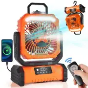 Odoland Portable Misting Fan with Light, 30000mAh Rechargeable Battery Coolin...