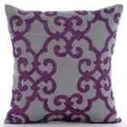 Decorative Throw Pillow Cover Grey 16"x16", Sofa Decor Cotton - Orchid Moment