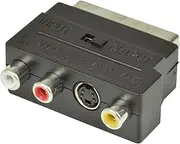 Scart to RCA and S-Video Switchable Adaptor